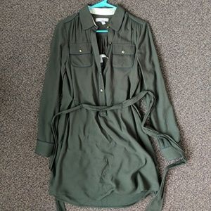 Banana republic olive green dress